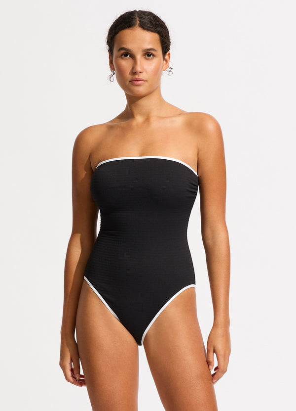 Collective Swimwear - Beach Bound DD Bandeau One Piece - Black featured image