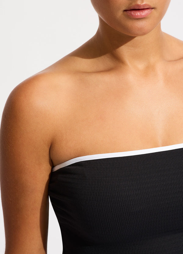 Collective Swimwear - Beach Bound DD Bandeau One Piece - Black fifth image