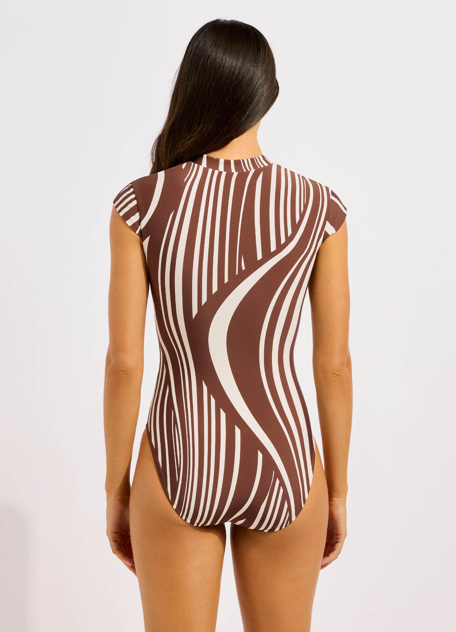 Coastline Zip Front One Piece Swimsuit – Seafolly Australia