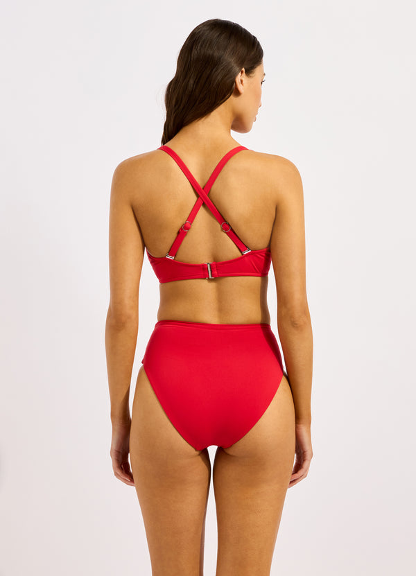 Seafolly Collective Wrap Front F Cup Bikini Top