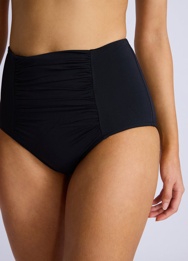 Seafolly Collective High Waisted Bikini Bottom - Black