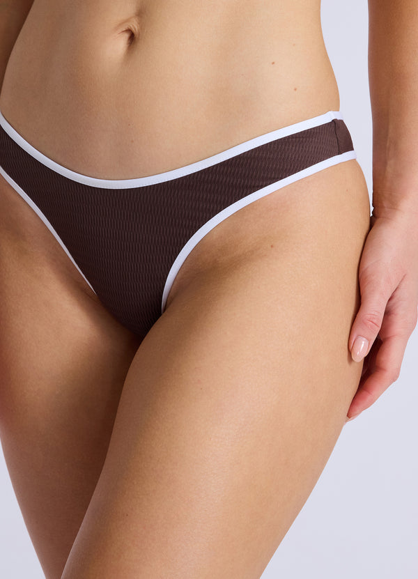 Beach Bound Scoop High Cut Bikini Bottom