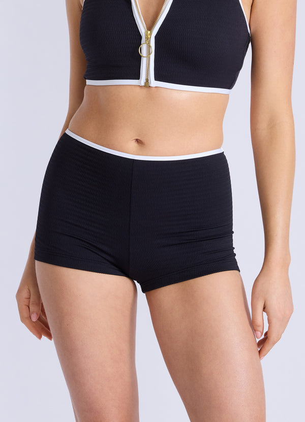 Beach Bound Boyleg Bikini Bottom - Black
