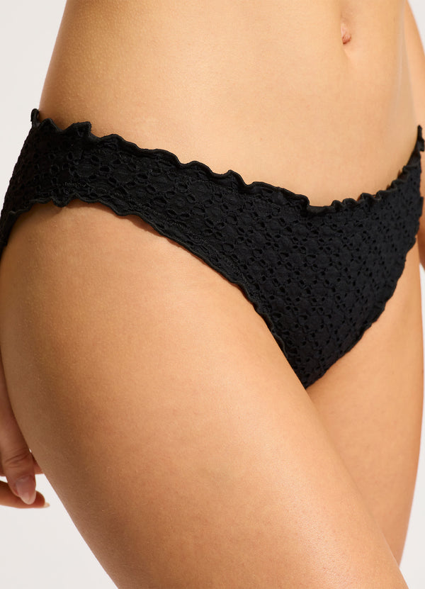 Collective Swimwear - Daydreamer Hipster Bikini Bottom - Black sixth image
