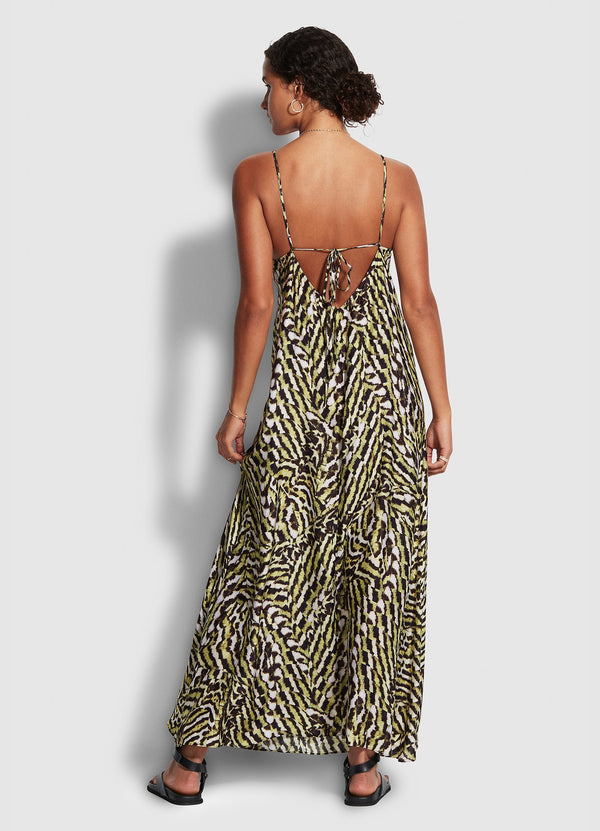 Mandalay Slip Dress - Olive Oil