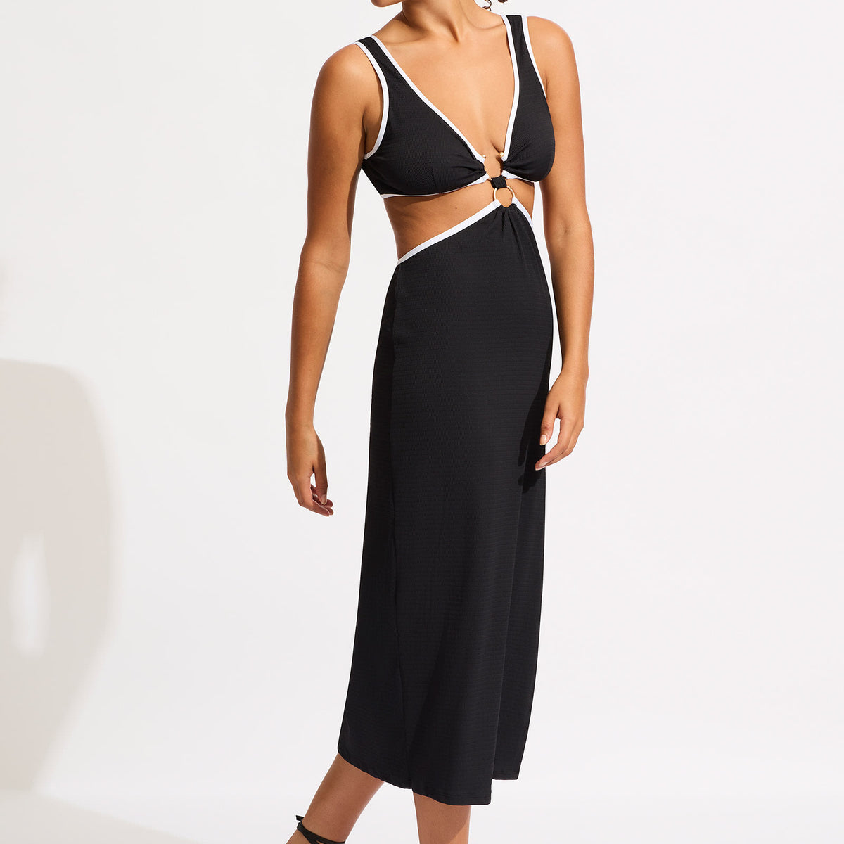Beach Bound Beach Boidi Midi Dress Black Seafolly Australia beach-bound-beach-boidi-midi-dress-black-seafolly-australia