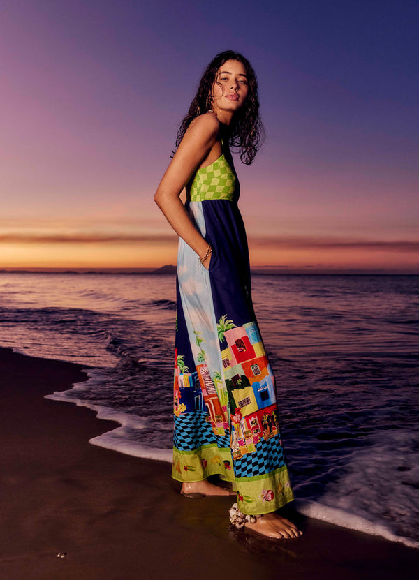 Collective Swimwear - Cuba Maxi Dress - Turquoise featured image