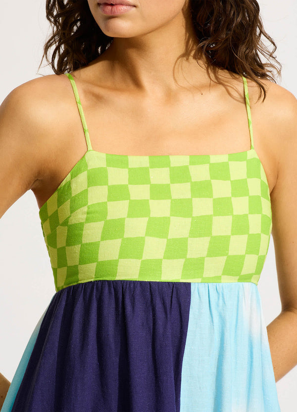Collective Swimwear - Cuba Maxi Dress - Turquoise sixth image