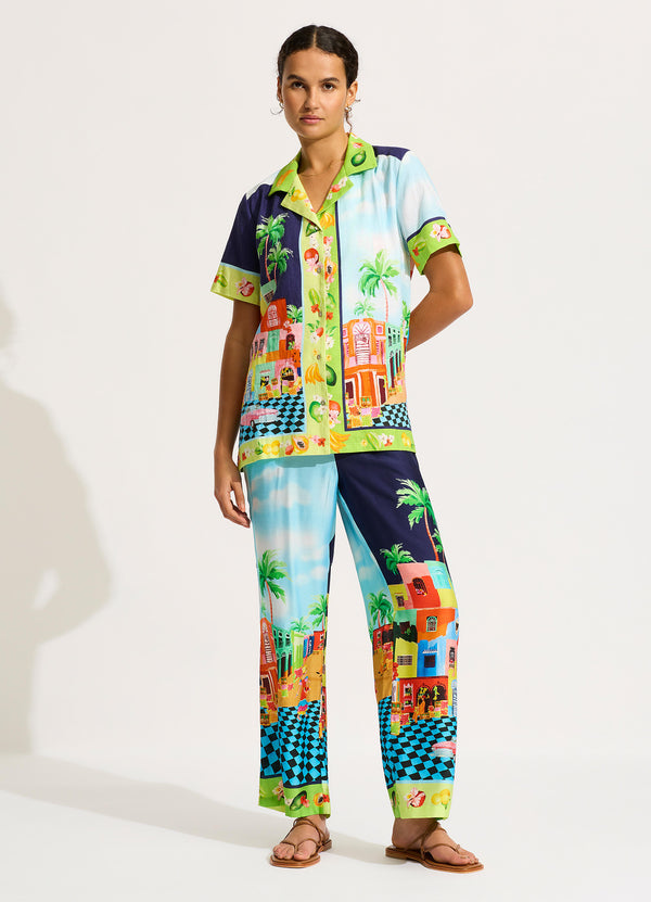 Collective Swimwear - Cuba Shirt - Turquoise featured image