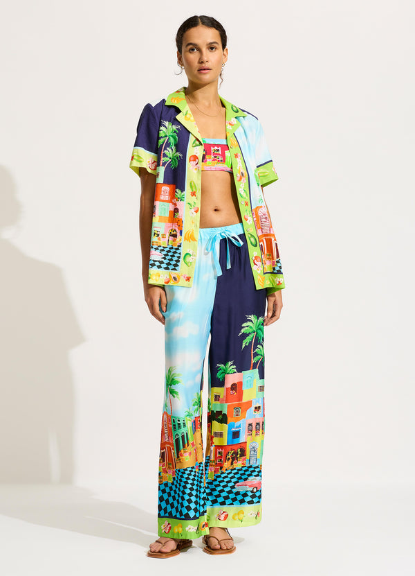 Collective Swimwear - Cuba Pant - Turquoise featured image
