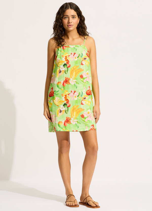 Collective Swimwear - Tropique Bandeau Mini Dress - Aloe Gel featured image