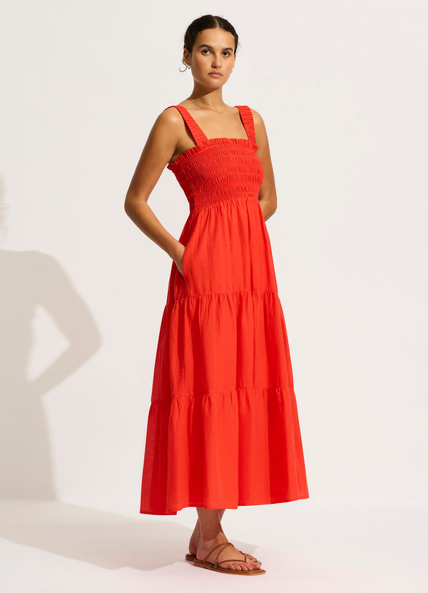 Collective Swimwear - Faithful Midi Dress - Flame third image