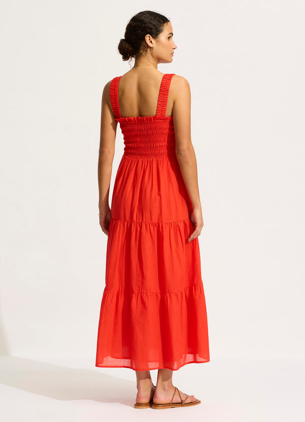 Collective Swimwear - Faithful Midi Dress - Flame fourth image
