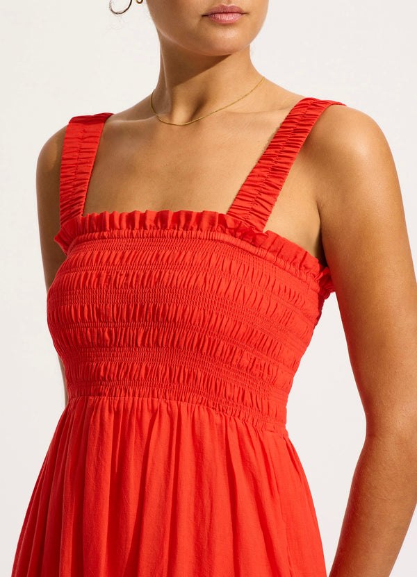 Collective Swimwear - Faithful Midi Dress - Flame fifth image