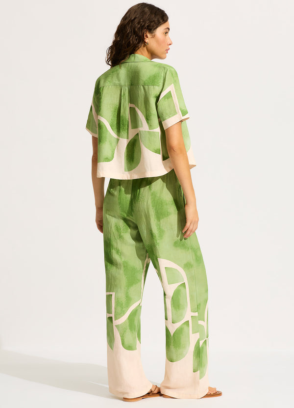 Collective Swimwear - Sunray Drawstring Pant - Sage fifth image