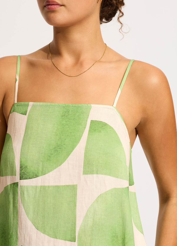 Collective Swimwear - Sunray Bandeau Mini Dress - Sage fifth image