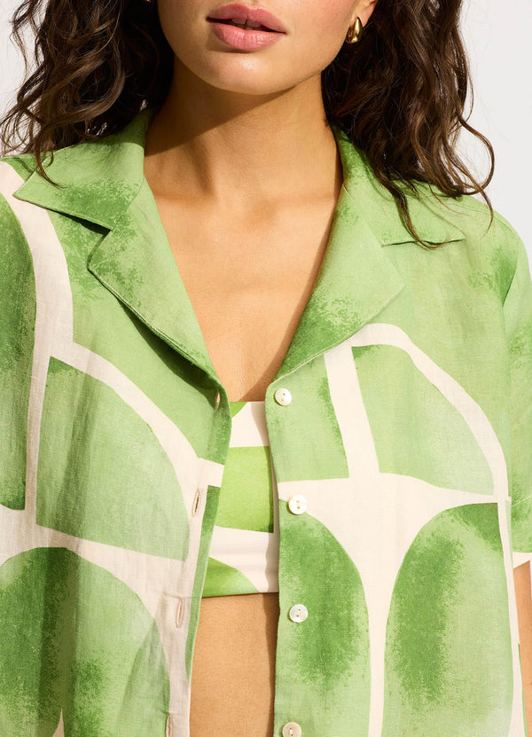 Collective Swimwear - Sunray Shirt - Sage sixth image