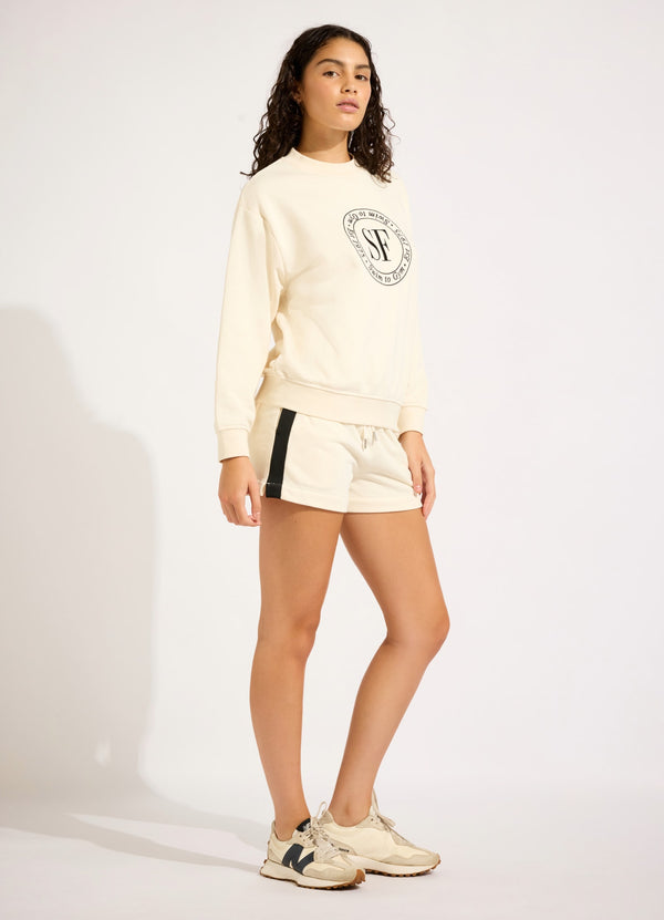 Collective Swimwear - Heritage Shorts - Ecru fourth image