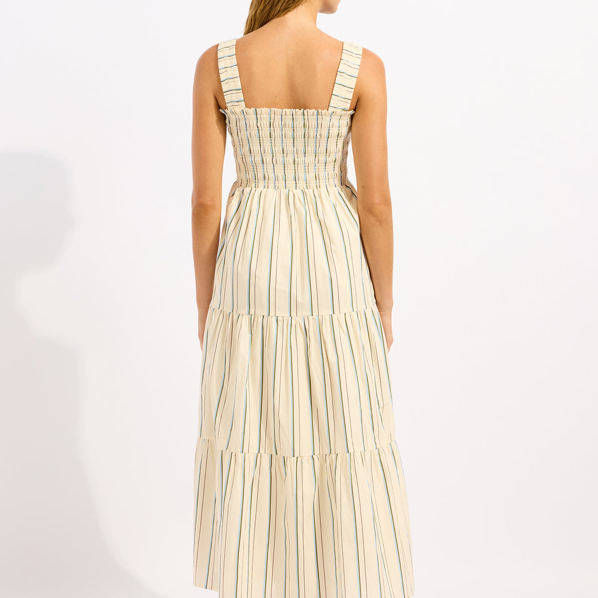 knee length dresses for ladies Stripe Faithfull Midi Dress – Seafolly Australia
