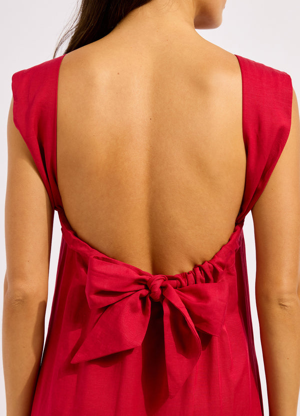 Beachedit Tie Back Maxi Dress