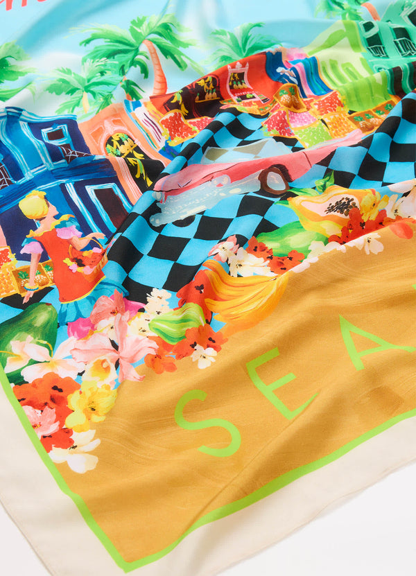 Cuba Scarf - Turquoise