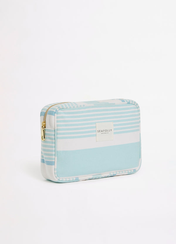 Striped Canvas Pouch