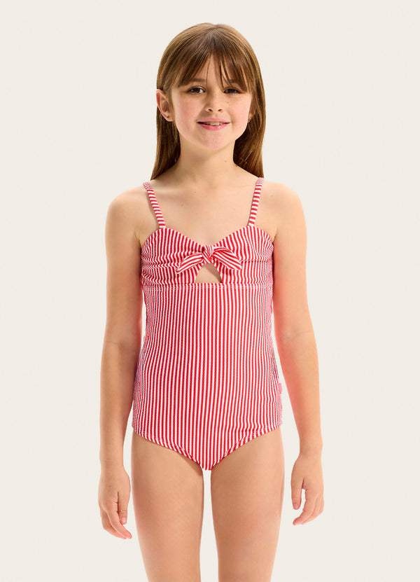 Stripe Chilli One Piece Swimsuit