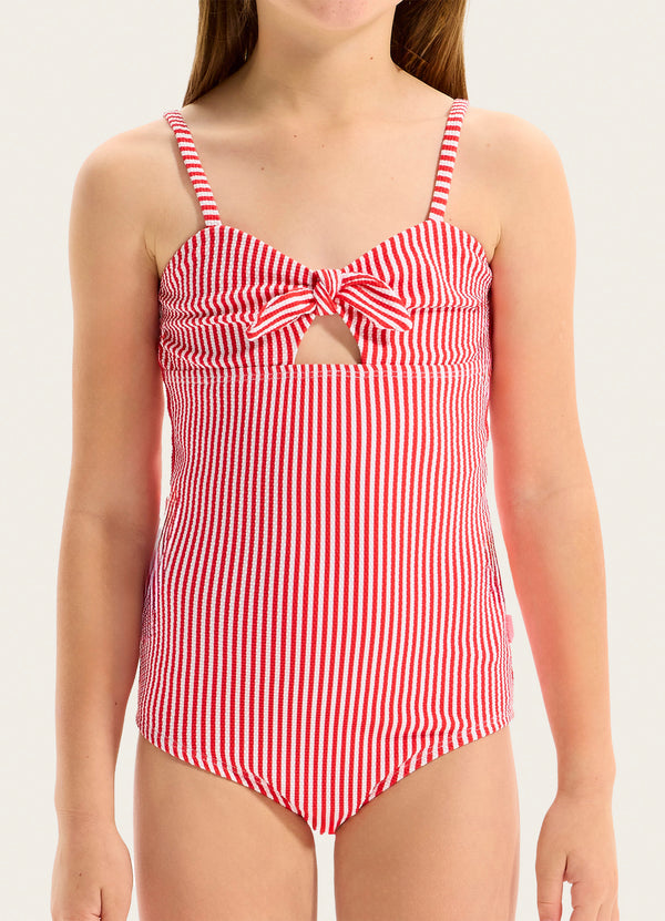 Stripe Chilli One Piece Swimsuit