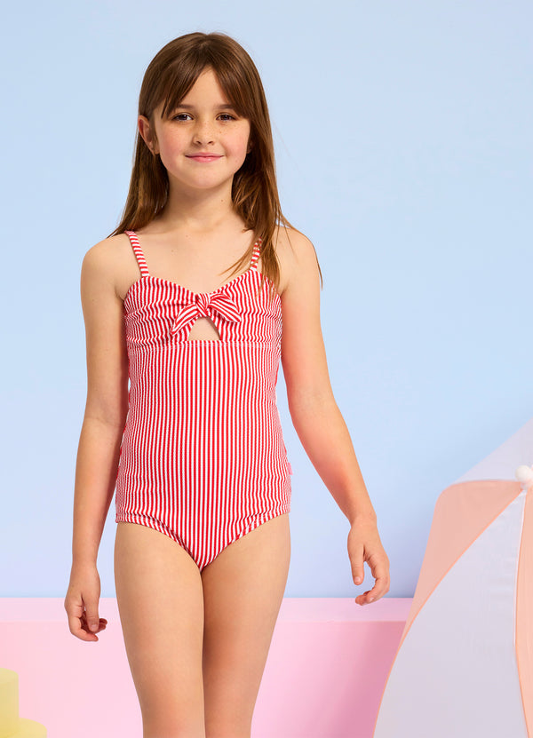 Stripe Chilli One Piece Swimsuit