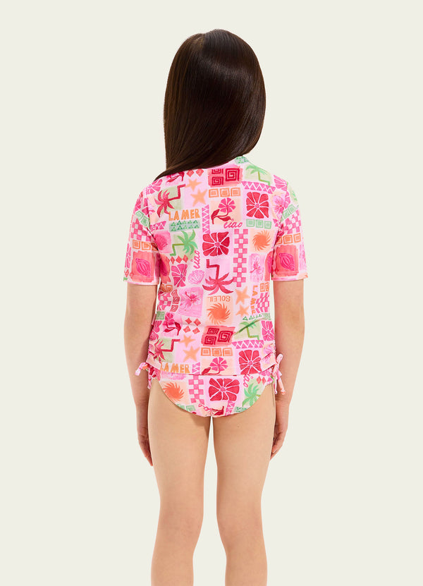 Summer Paradise Ruched Tie Rash Set