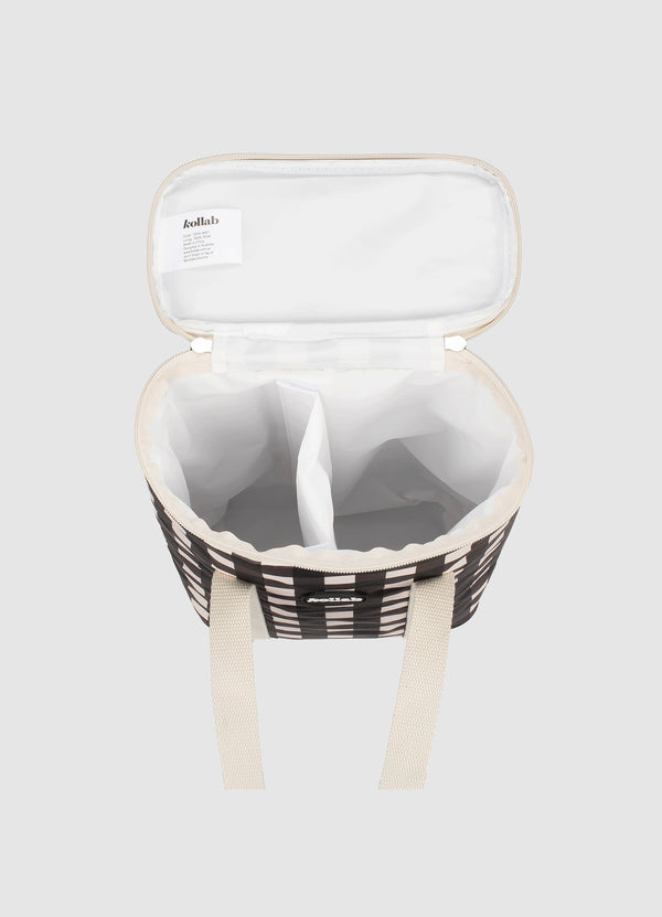 Kollab Black Check Cooler Tote Bag