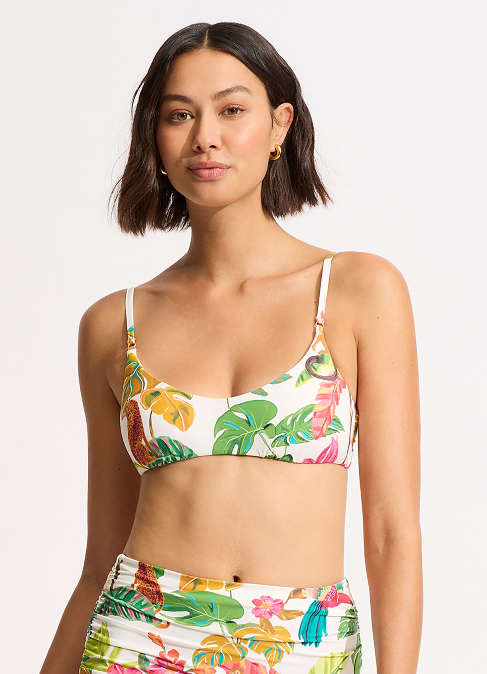 Tropica Bralette Bikini Top - Ecru – Seafolly Australia