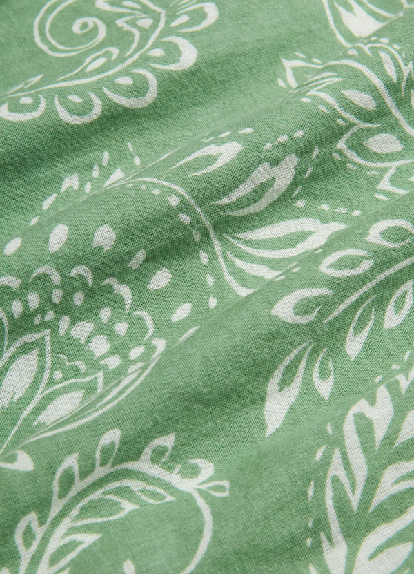 Folklore Tier Dress - Green Tea