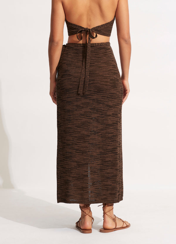 Daybreak Knit Skirt - Chocolate