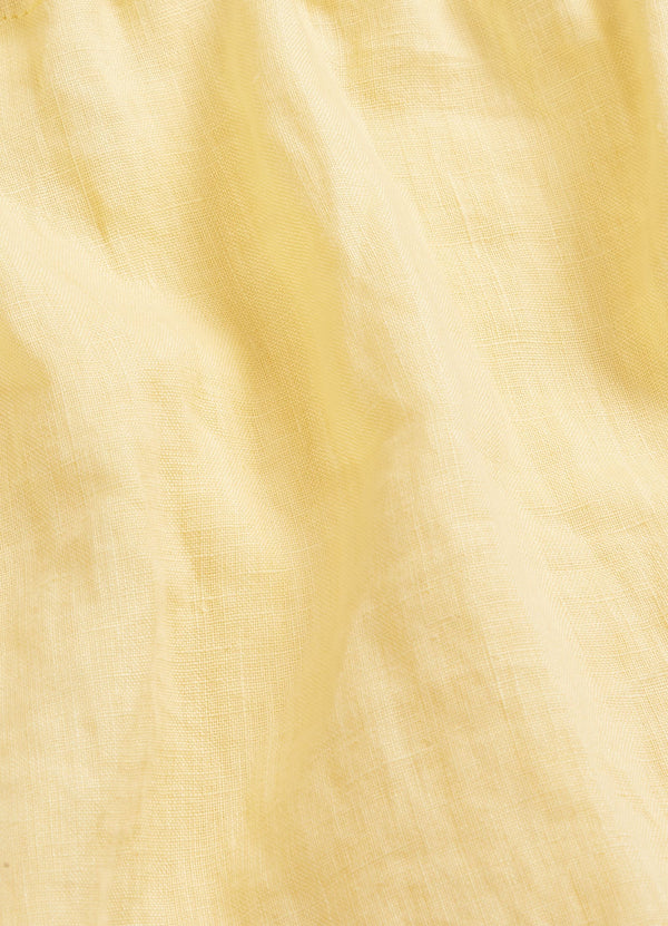 Linen Playsuit - Lemon