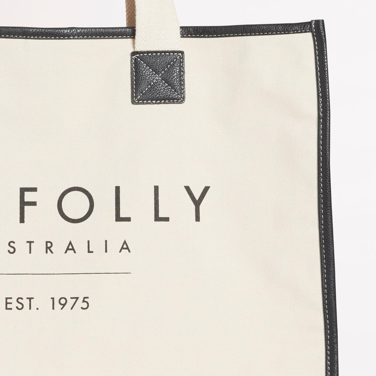 Canvas Tote Bag Black Seafolly Australia