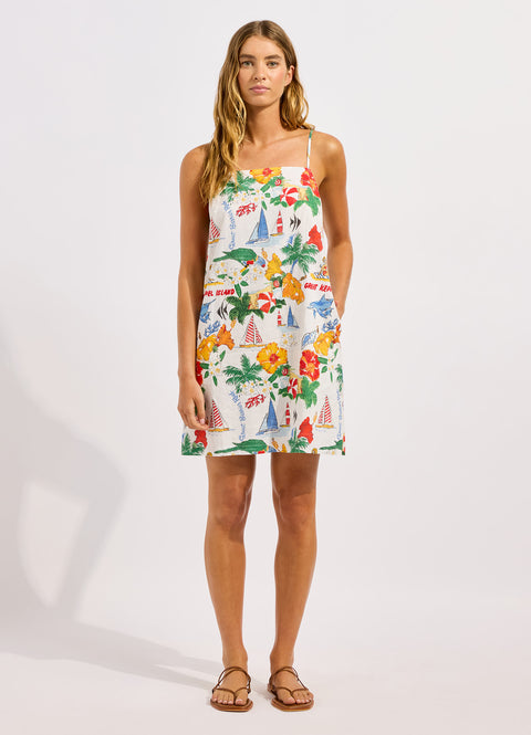 Black Viva Vacation Bandeau Mini Dress