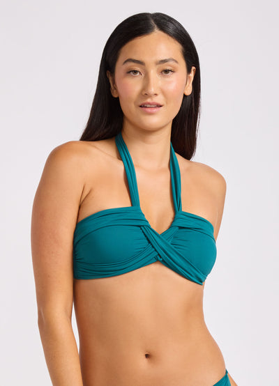 Seafolly Collective Halter Bandeau Bikini Top