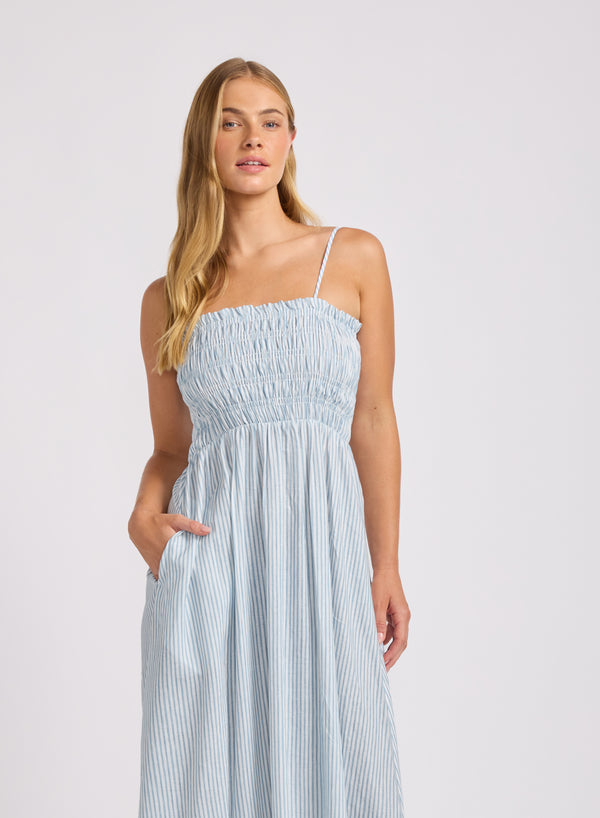 Beachclub Shirred Maxi Dress