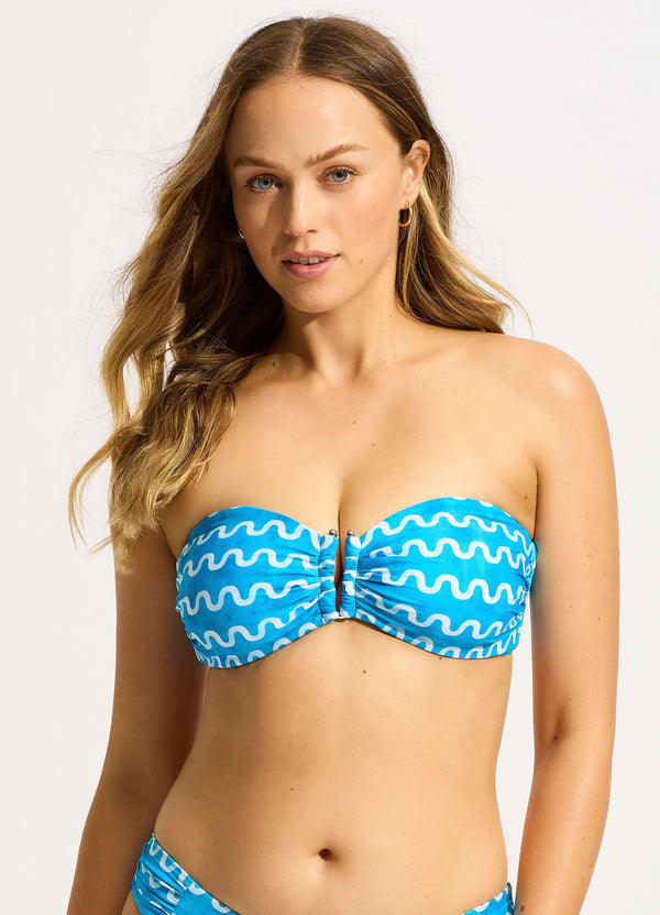 Soundwave DD "U" Tube Bikini Top - Turquoise