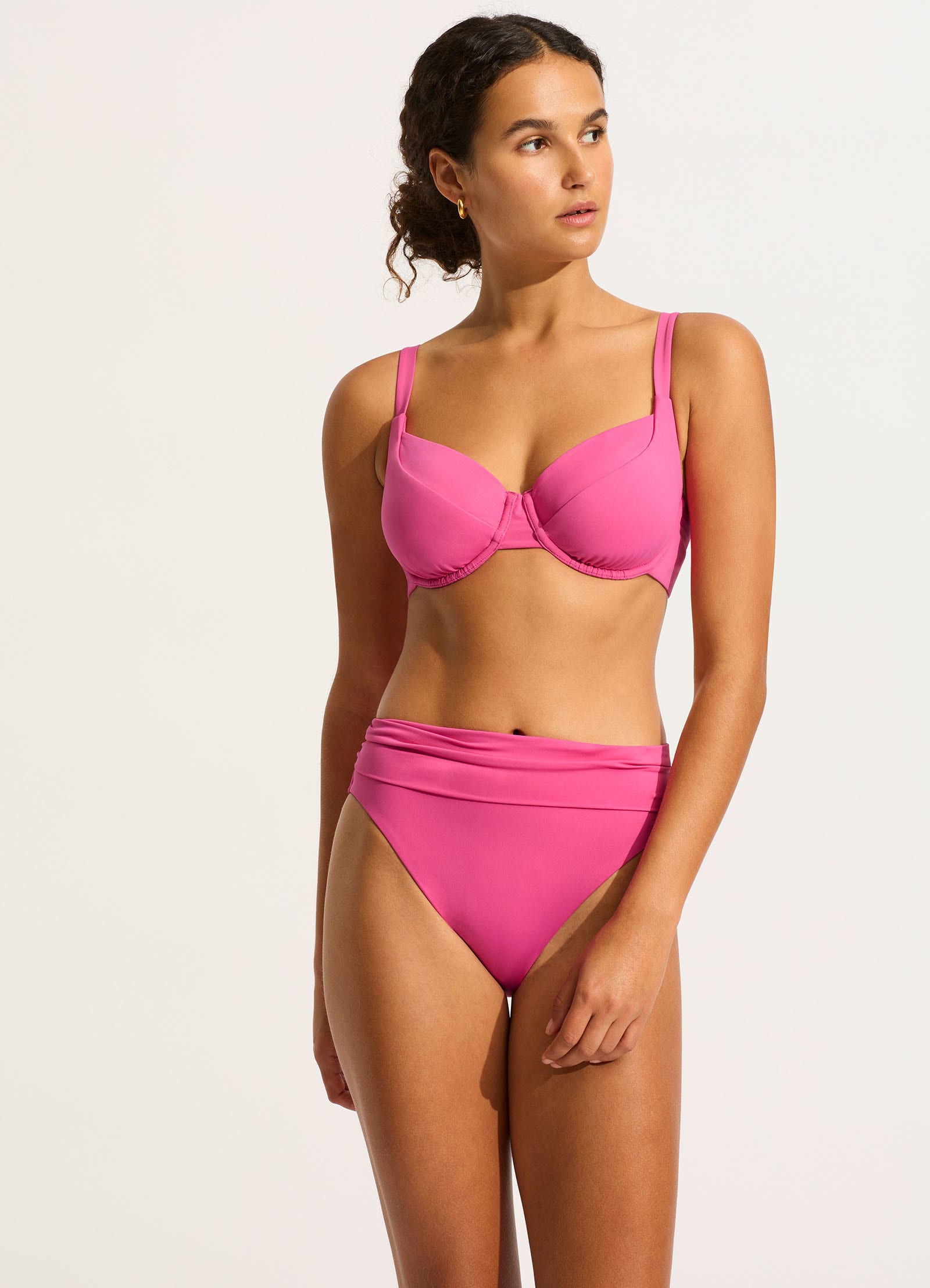 Seafolly Collective DD Cup Underwire Bikini Top Hot Pink