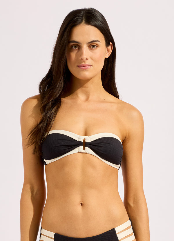 Bandwave Bandeau Bikini Top