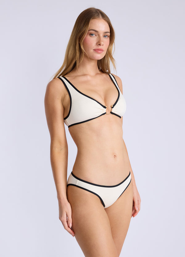 Beach Bound Hipster Bikini Bottom - Ecru