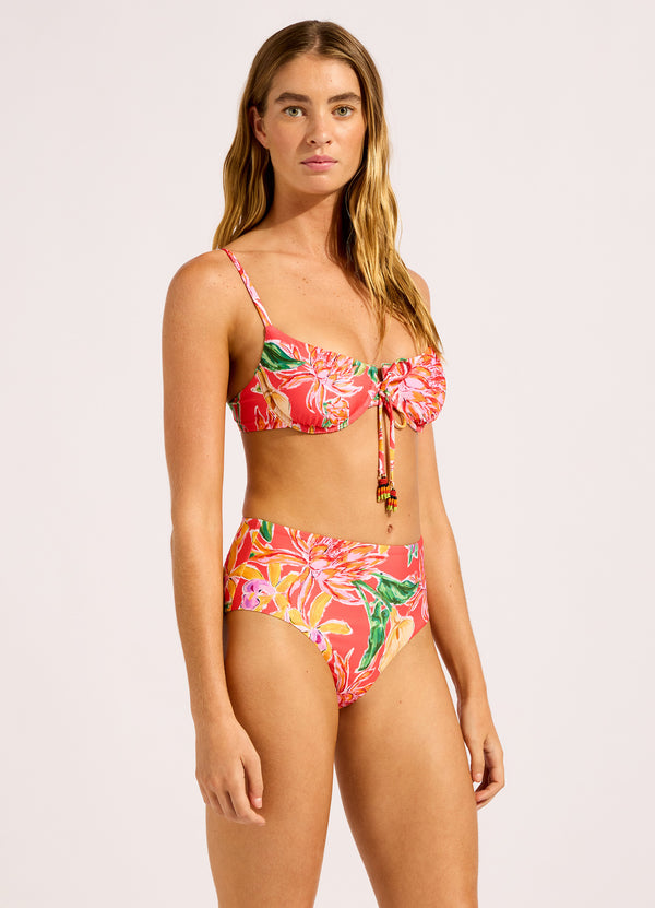 Hothouse Flowers High Waist Bikini Bottom