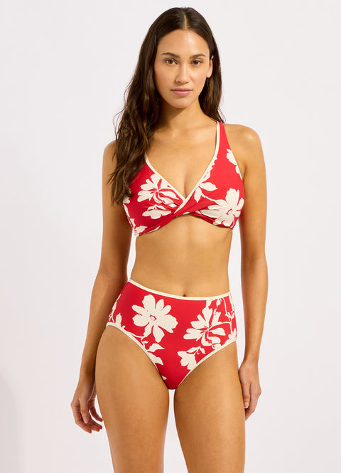 Black Mayflower High Waisted Bikini Bottom