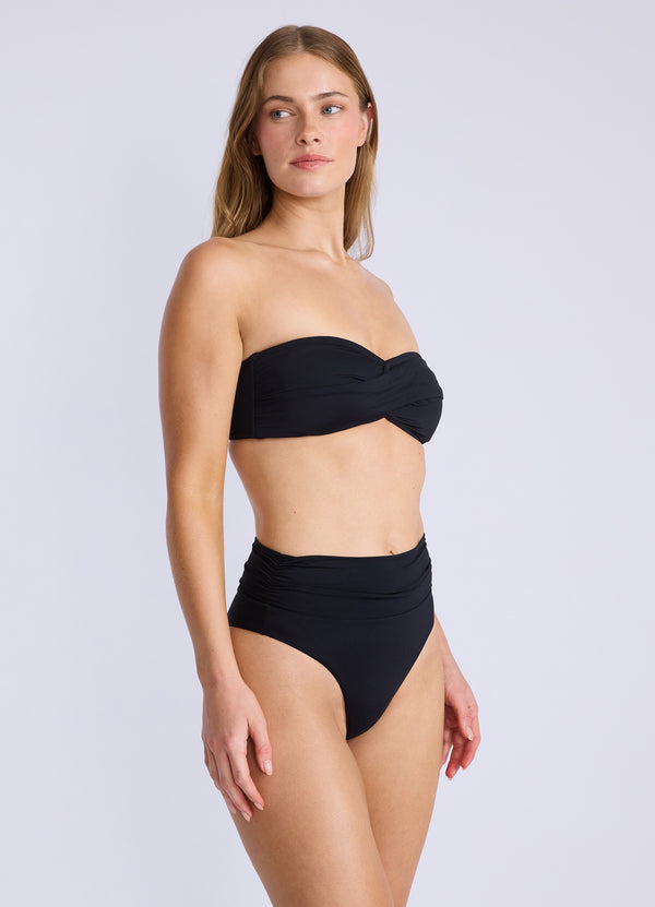 Seafolly Collective High Cut Bikini Bottom - Black