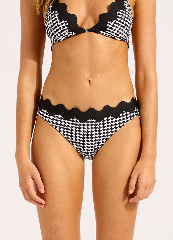 Gia Check Ric Rac Hipster Bikini Bottom