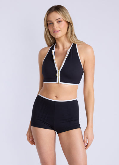 Beach Bound Boyleg Bikini Bottom - Black