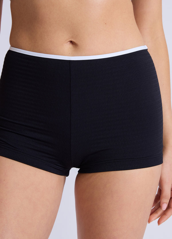 Beach Bound Boyleg Bikini Bottom - Black