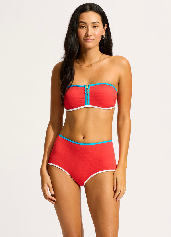 Beach Bound Boyleg Bikini Bottom - Flame